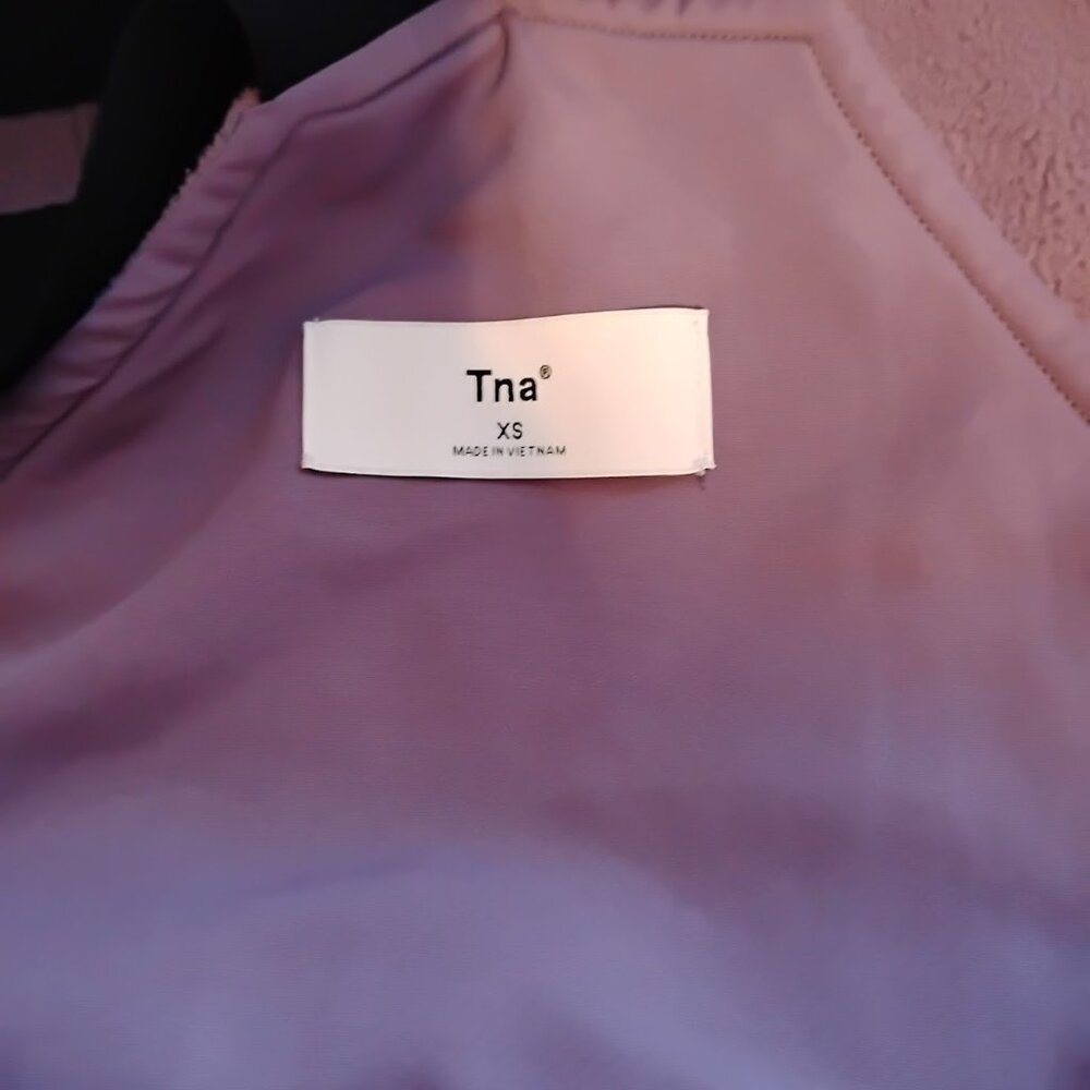 Aritzia TNA Women's Violet Haze Adjustable Strap Orwell Fleece Overall Size XS - Picture 6 of 7